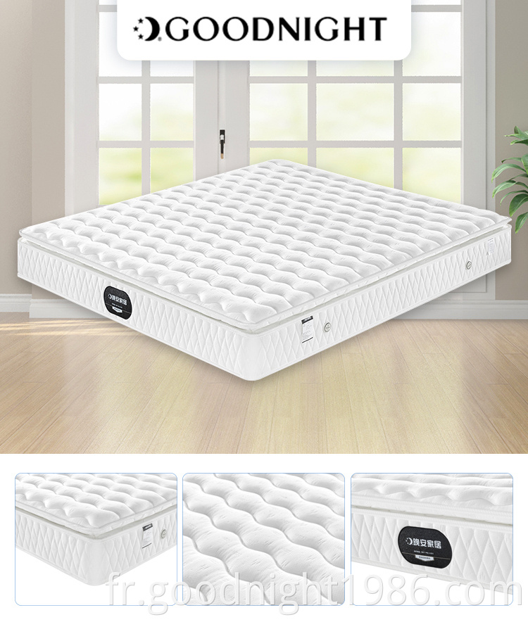 Matelas écologique en mousse à mémoire de forme king size bon marché pour chambre à coucher d'appartement